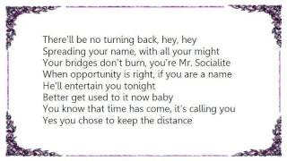 Little River Band - Mr. Socialite Lyrics