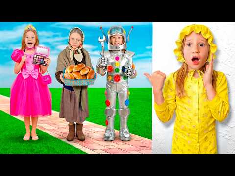 Nastya is helping her little friend find a super nanny