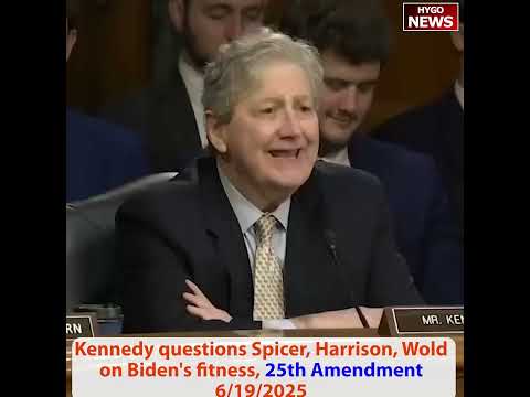 Kennedy on President physically & mentally in bad shape, staff member 25th Amendment