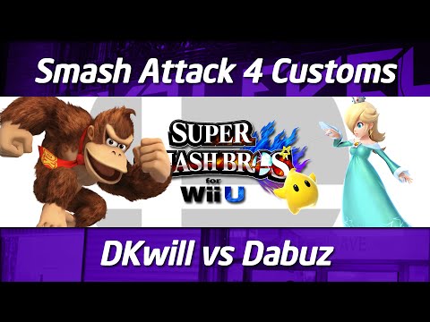 Smash Attack 4 - SSB4 Customs - Grand Final - iQHQ XFire DKwill vs iQHQ XFire Dabuz
