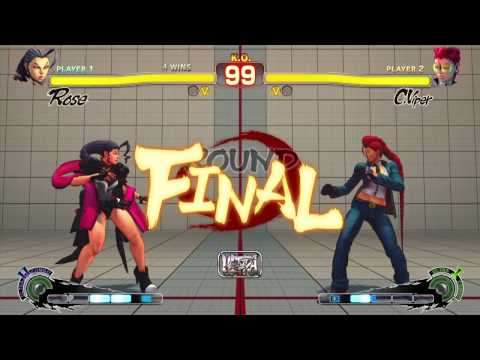USF4: Nightee(Rose) Vs Malneto(C.Viper)