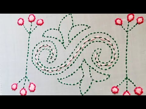 Hand Embroidery Designs Full Tutorial For Beginners|Embroidery Running Stitch Designs|Hand sewing