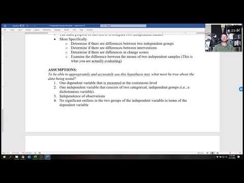 Independent Samples Hypothesis Testing Intro