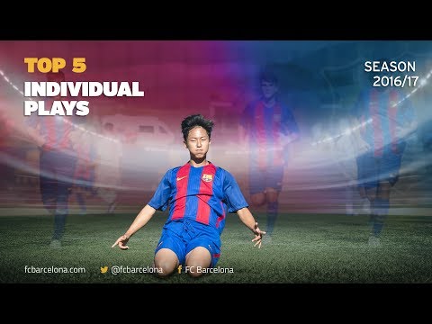 The Barça Academy's Top 5 individual plays goals in the 2016/17 season