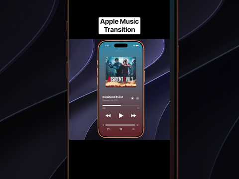 Apple Music Mini Player Transition Using SwiftUI | #apple #ios #animation #applemusic thumbnail