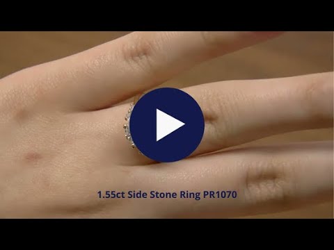 1.55ct Side Stone Ring PR1070