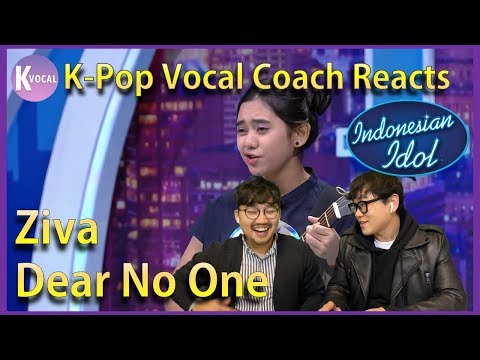K-pop Vocal Coaches react to Ziva mendapatkan - Dear No One
