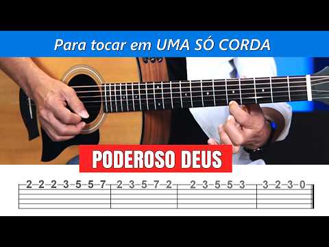 APRENDA SOLAR NO VIOLÃO - PODEROSO DEUS -  Solo Completo - Sidimar Antunes