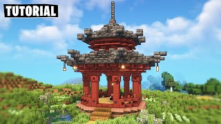 How to Build a Japanese Gazebo in Minecraft - Tutorial