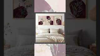 Boho Floral Bedroom Wall Art Set 🌿 | Botanical Prints for Burgundy Decor | Small Biz Spotlight