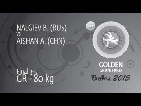 BRONZE GR - 80 kg: A. AISHAN (CHN) df. B. NALGIEV (RUS), 3-2