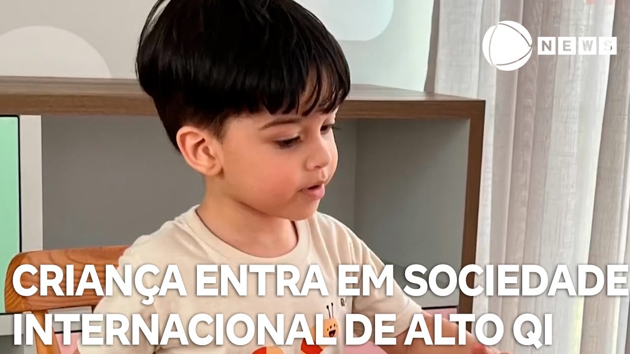 Baiano de 2 anos se torna brasileiro mais novo a entrar em sociedade de alto QI