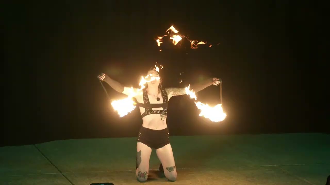 Promotional video thumbnail 2 for Damn Danielle – Fire & LED Performer