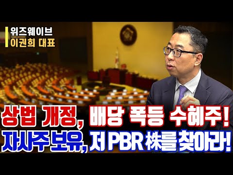 상법 개정, 배당 폭등 수혜주!ㅣ자사주 보유, 저PBR 株를 찾아라!ㅣ이권희 대표ㅣ예민수의 경제TALK