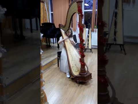 Angela Maria Oancea, harp - Romanian Carols- Betlehem ("Viflaim")