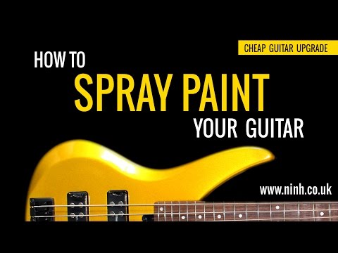 How to Spray Paint Your Guitar - Cheap Guitar Upgrade (Yamaha Bass) - EXPLAINED!