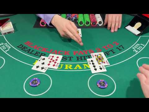 BLACKJACK 🤯🤯HIGH LIMIT $10,000 BUY IN 6 DECK SESSION DEALER HITS ON SOFT 17🤯🤯#blackjackstrategy