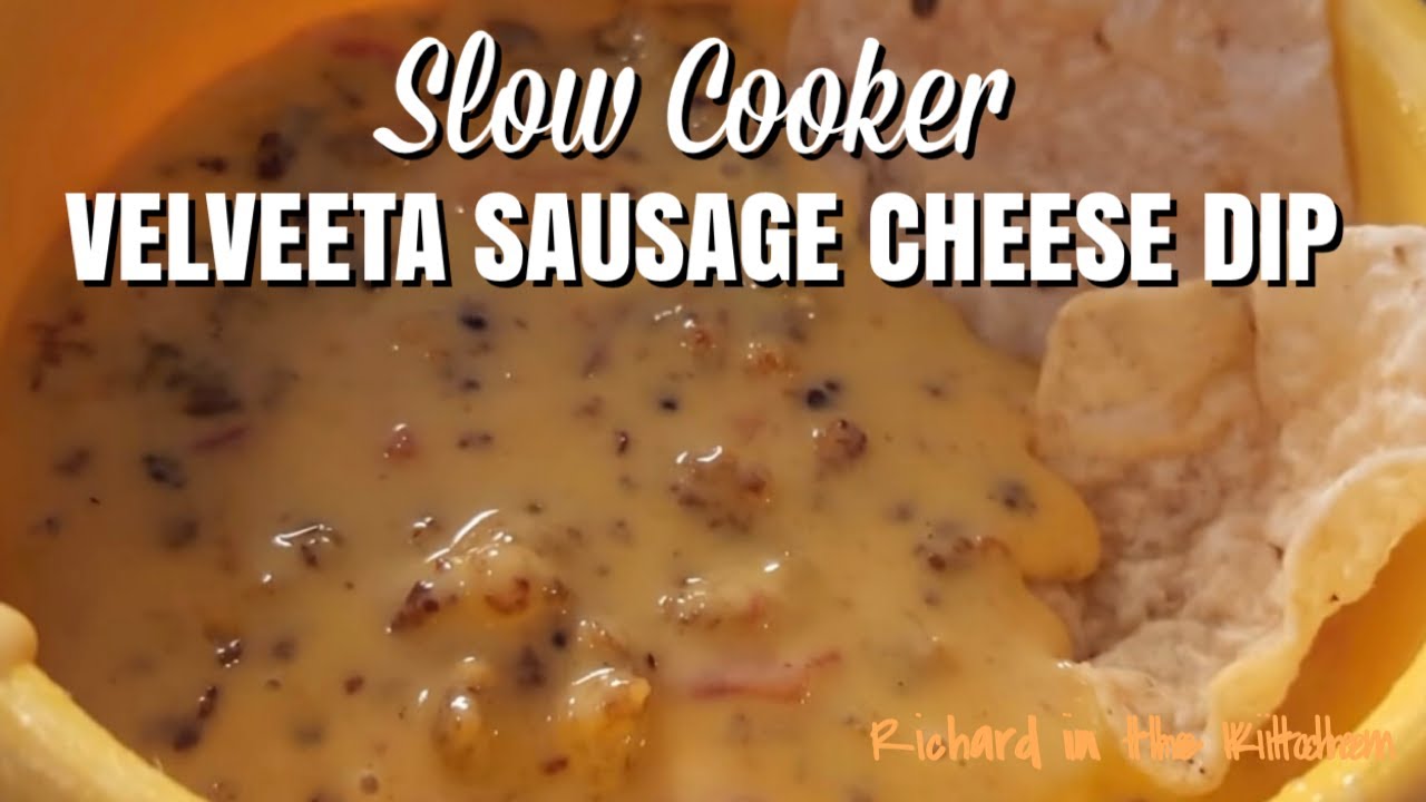 SLOW COOKER VELVEETA SAUSAGE CHEESE DIP