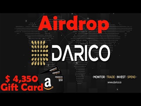 Airdrop DARICO distribuindo milhões de tokens + $4,350 dólares em gift cards!