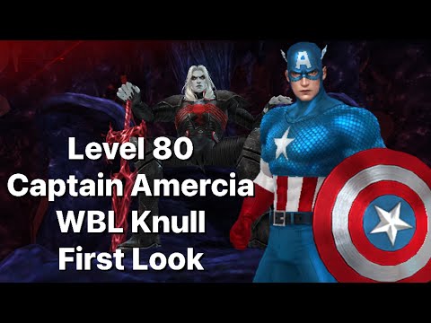 Level 80 Captain America Back To Basics WBL Knull First Look-Marvel Future Fight