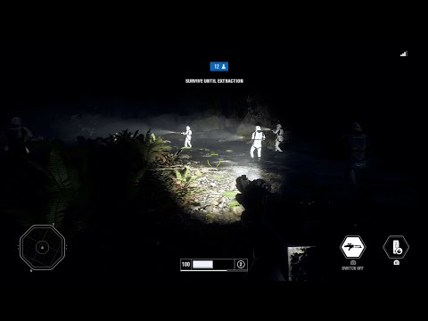 Battlefront 2 Ewok Hunt Gameplay - I Get to Be a Stormtrooper on Research Station 9 (No Commentary)