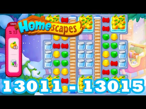 Homescapes Level 13011 - 13015 HD 3 - match puzzle Gameplay | android | IOS | 13012 | 13013 | 13014