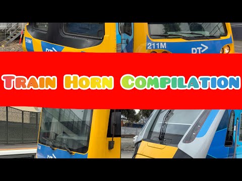 Victoria Train Horn And Whistle Compilation!