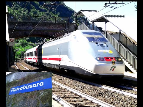 TRENI IN TRANSITO SULLA LINEA LENTA DEI GIOVI parte 1 STAZIONE DI PIETRABISSARA