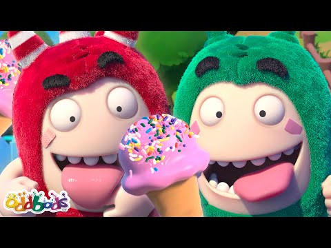 DOUBLE SCOOP🍦 Ice Cream Day! 🍦Oddbods Full Episode | Funny Cartoons for Kids