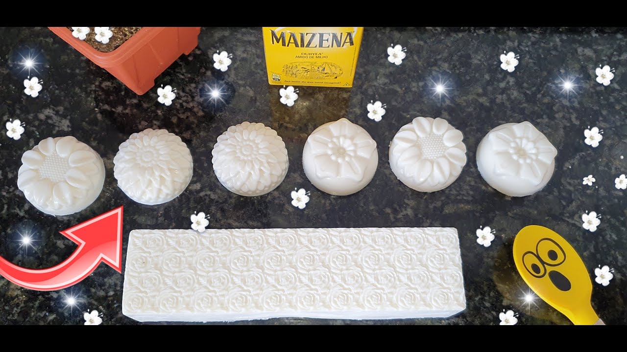 🔴SABONETE DE COCO COM MAIZENA !MEGA DURO!PERFUMADO DEMAIS