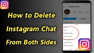 How to Delete Instagram Chat From Both Sides | Delete Instagram Messages From Both Sides