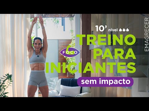 Treino iniciantes em casa  - sem equipamentos zero impacto - Carol Borba