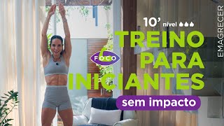 Treino iniciantes em casa  - sem equipamentos zero impacto - Carol Borba
