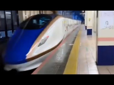 大宮駅　新幹線　あさま　やまびこ発車