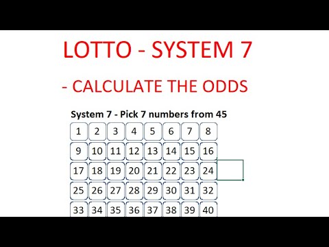 How to Calculate the Odds of Winning Lotto with System 7 - Step by Step Instructions - Tutorial