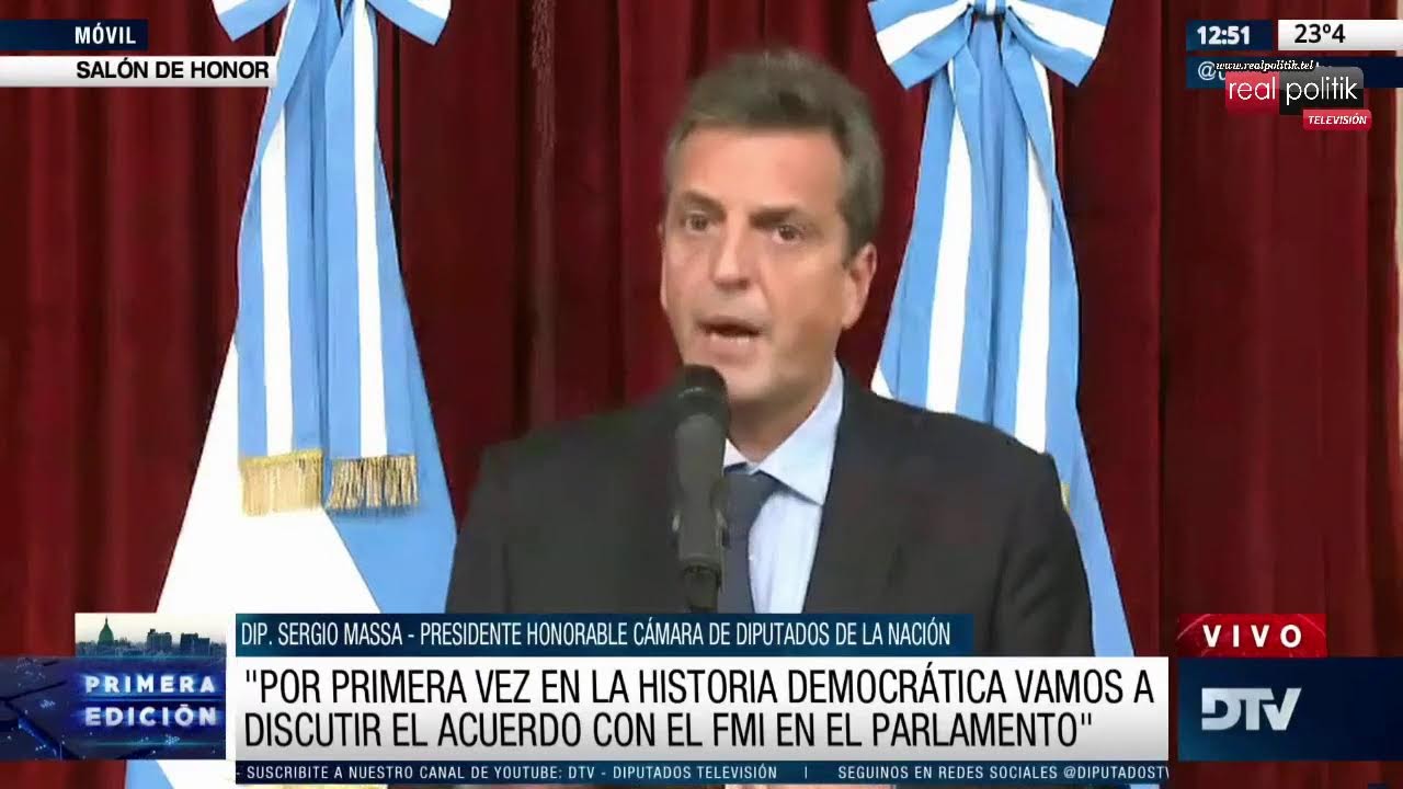 Massa, en el debate en Diputados por el acuerdo con el FMI: “Es clave para evitar una catástrofe”