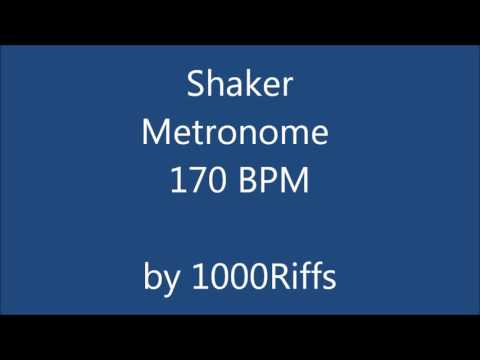 Shaker Metronome 170 BPM - Beats Per Minute