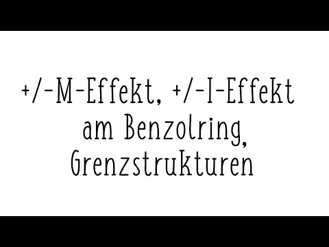 +M/-M-Effekt, +I/-I-Effekt am Benzolring mit Grenzstrukturen