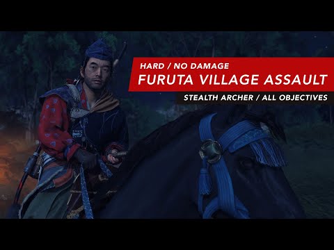 Ghost of Tsushima - Furuta Village Stealth Archer Assault (Hard/Expert HUD/No Damage)
