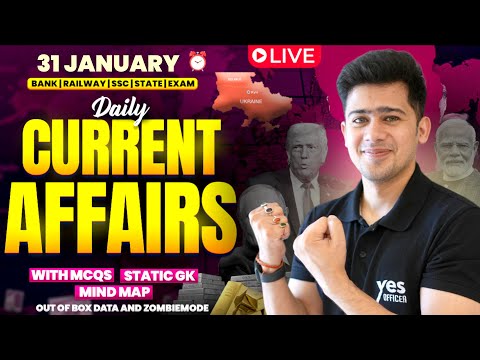 🔴 31 JANUARY 2026 | Daily Current Affairs | For Bank, Insurance & SSC Exams | Kush Pandey