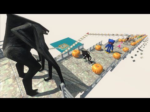 MUTO FEMALE VS GHIDORAH DEATH FALL WATER UP HALLOWEEN - Animal Revolt Battle Simulator