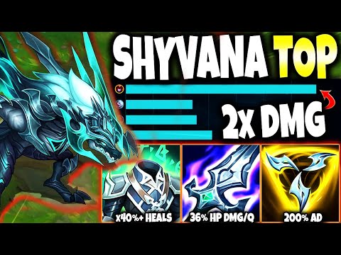 My On-Hit Shyvana Top is not something they CAN HANDLE ~ 36% HP DMG/ Q 🔥 LoL Shyvana s12 Gameplay