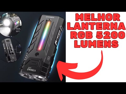 🔴 YEMAO A200 RGB Multifunctional EDC Flashlight 5200 Lumens Clone Loop Gear SK05 Pro YEMAO Flashl...