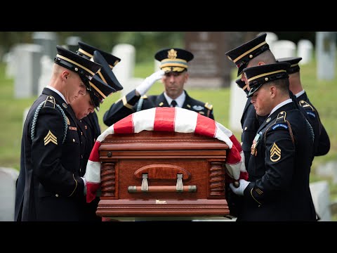 Military Funeral Honors w/ Funeral Escort are Conducted for Retired U.S. Army Lt. Gen. Arthur Gregg