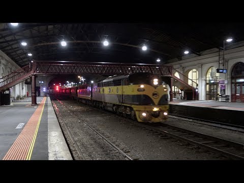 4K After Dark - Classic Victorian Railways EMD S Class Diesel Locomotives