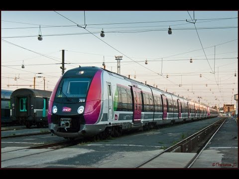 ( TRANSILIEN L ) Départ d'un Z50000 NAT POPY en gare de Cergy Préfecture