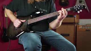 Video thumbnail for SOLD - Music Man Petrucci JP6 BFR Black Burst Flame - #G58408 by stationmusic