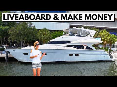 MAKE $50K A MONTH 🤩😳 $399,000 2005 Marquis 59 Affordable Liveaboard Yacht - Home Tour
