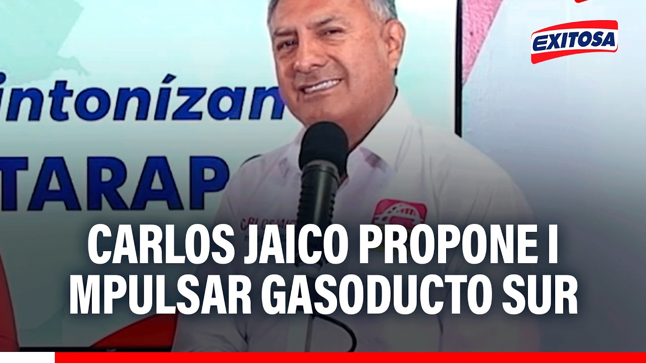 🔴🔵 Carlos Jaico plantea desarrollar el gasoducto sur como prioridad energética