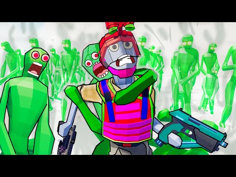 Zombie 100 Units vs Army Soldier - Totally Accurate Battle Simulator TABS
